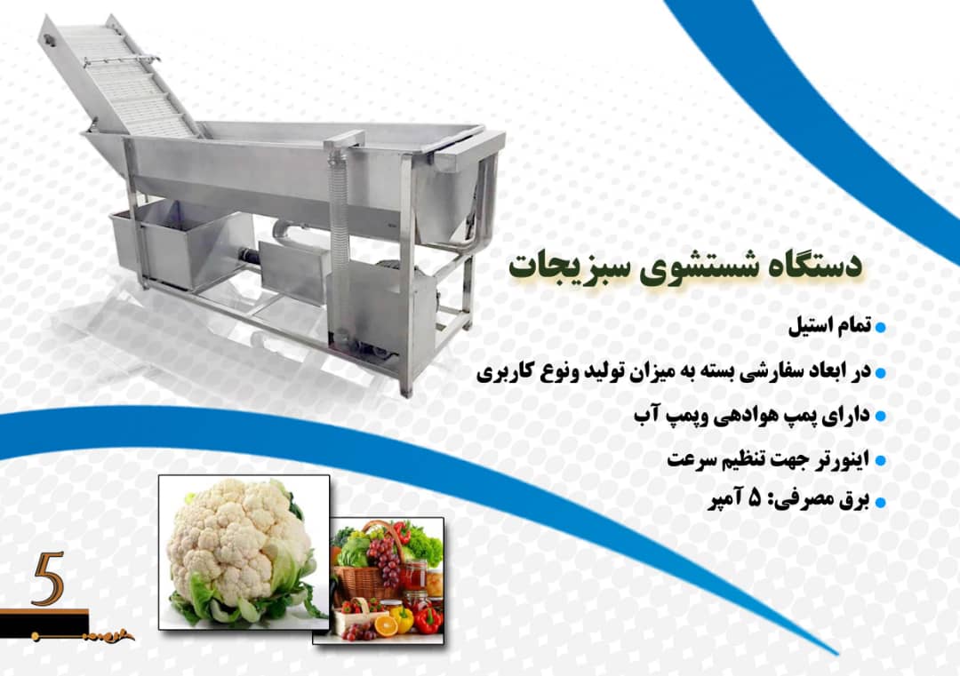 دستگاه شستشوی سبزیجات